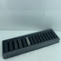 κκ Snap-on スナップオン ソケット 15本セット　10ｍｍ～24ｍｍ　 キズ有 1つ色違う SIMM ブラック Bランク