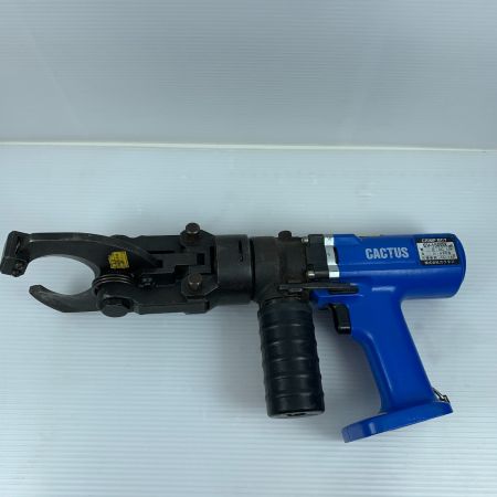  CACTUS 工具 ハンドツール 圧着工具 程度C 充電器・充電池2個・ケース付 コードレス式 12v 使用感有 ダイスセット EV-150DX ブルー