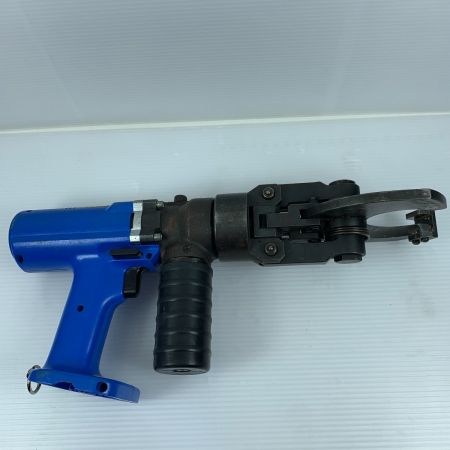  CACTUS 工具 ハンドツール 圧着工具 程度C 充電器・充電池2個・ケース付 コードレス式 12v 使用感有 ダイスセット EV-150DX ブルー