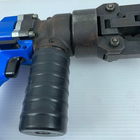  CACTUS 工具 ハンドツール 圧着工具 程度C 充電器・充電池2個・ケース付 コードレス式 12v 使用感有 ダイスセット EV-150DX ブルー