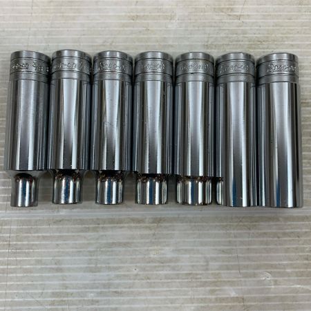  Snap-on スナップオン ハンドツール ソケット ディープソケット7本セット S121,141×2,161,181,201,221