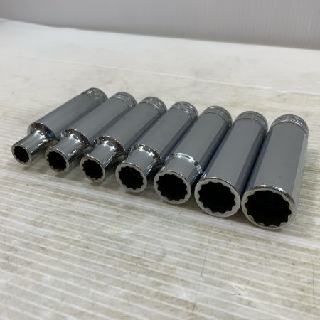  Snap-on スナップオン ハンドツール ソケット ディープソケット7本セット S121,141×2,161,181,201,221
