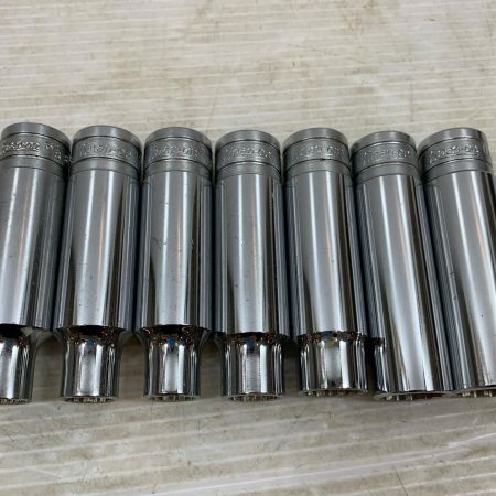  Snap-on スナップオン ハンドツール ソケット ディープソケット7本セット S121,141×2,161,181,201,221