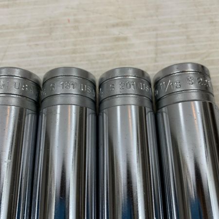  Snap-on スナップオン ハンドツール ソケット ディープソケット7本セット S121,141×2,161,181,201,221