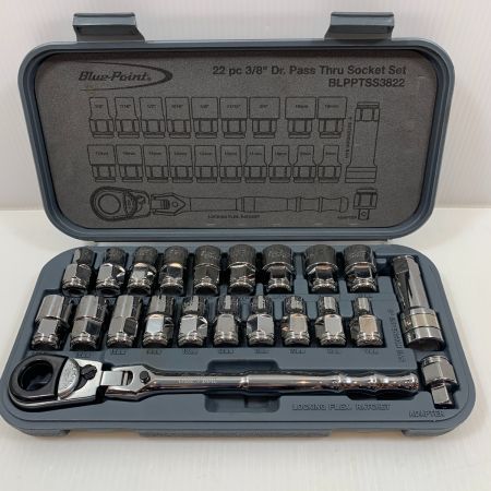  Blue Point ハンドツール ラチェットハンドル 22ピース/Drパススルーソケットセット BLPPTSS3822