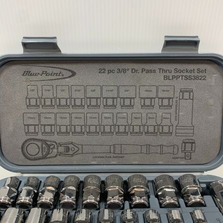  Blue Point ハンドツール ラチェットハンドル 22ピース/Drパススルーソケットセット BLPPTSS3822