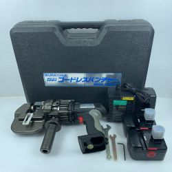 κκ IKURA SEIKI CO.,LTD. 育良精機 パンチャー 程度A 充電器・充電池2個・ケース付 14.4v 美品 IS-MP18L グレー×ブラック Aランク