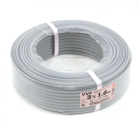  富士電線工業(FUJI ELECTRIC WIRE) VVFケーブル  3芯1.6mm×100m　未使用品 3×1.6ｍｍ