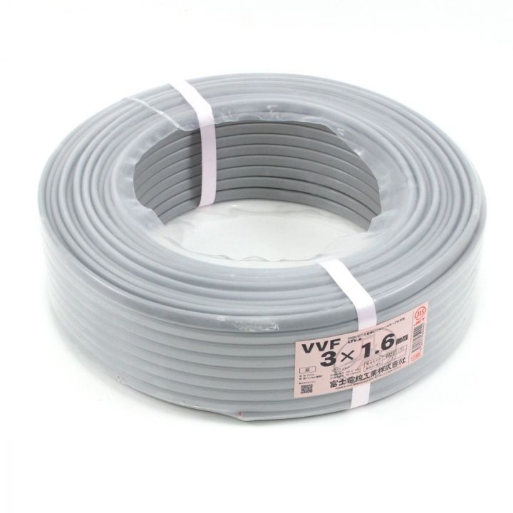 富士電線工業(FUJI ELECTRIC WIRE) VVFケーブル 3芯1.6mm×100m 未使用品 3×1.6 ｍｍ｜中古｜なんでもリサイクルビッグバン