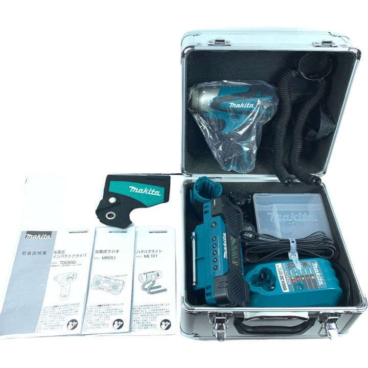 MAKITA マキタ 電動工具3点セット インパクトドライバ TD090D・ラジオMR051・ライトML101 10.8v  グリーン｜中古｜なんでもリサイクルビッグバン