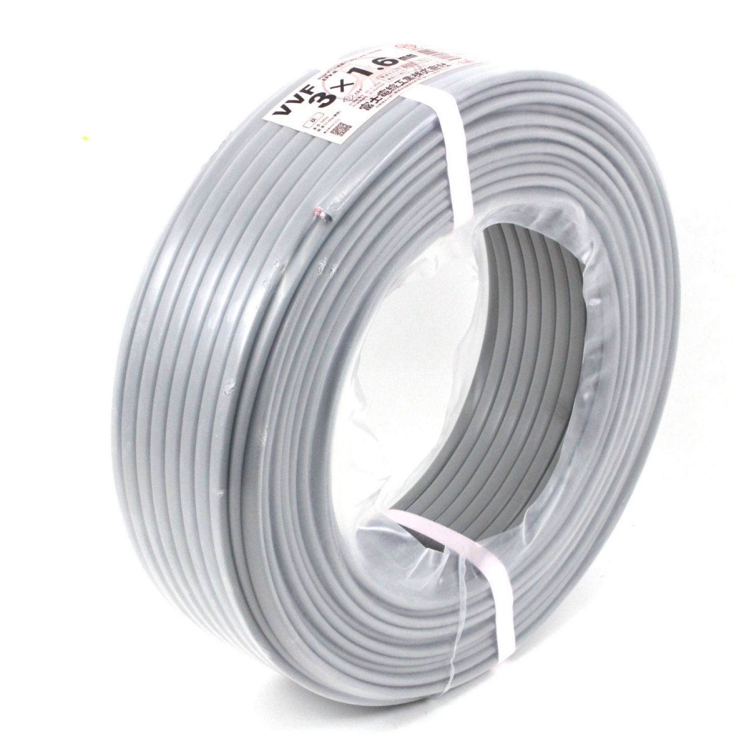 中古】 富士電線工業(FUJI ELECTRIC WIRE) VVFケーブル 3×1.6ｍｍ 未