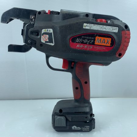  MAX マックス 鉄筋結束機 程度C 充電器・充電池2個・ケース付 コード式  RB-519 レッド×ブラック