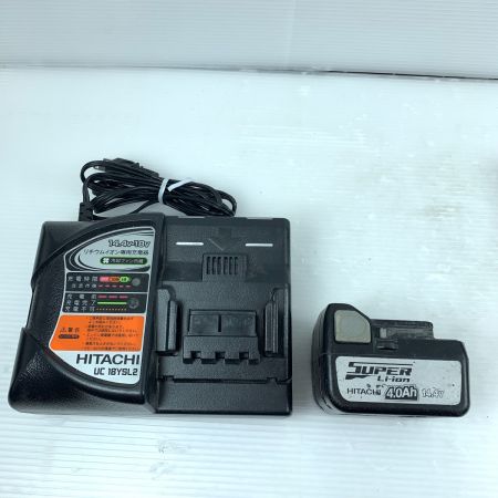  HITACHI 日立 釘打ち機 充電器・充電池1個・ケース付 コードレス式 14.4v 2013年製 NP14DSL グリーン