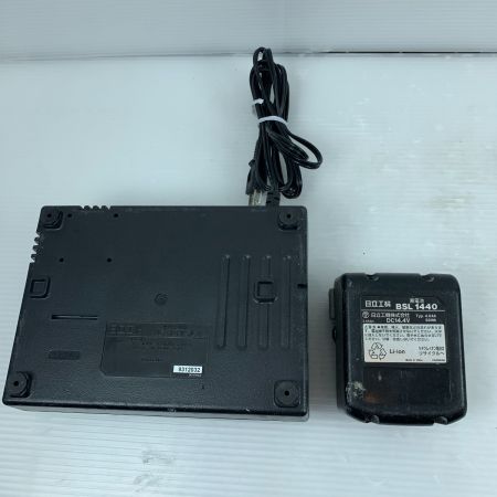  HITACHI 日立 釘打ち機 充電器・充電池1個・ケース付 コードレス式 14.4v 2013年製 NP14DSL グリーン