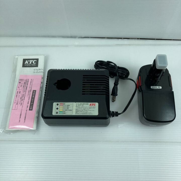 KTC ケーティーシー インパクトレンチ 充電器・充電池2個・ケース付 コードレス式 19.2V 美品 JAE401  ブラック｜中古｜なんでもリサイクルビッグバン