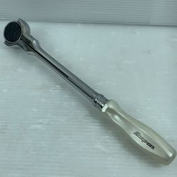 κκ Snap-on スナップオン 3/8角スイベルラウンドヘッドクラシックグリップラチェット FHNFD100 ホワイト Bランク