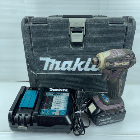  MAKITA マキタ インパクトドライバ 充電器・充電池1個・ケース付 コードレス式 18v TD172DGX AP オーセンティックパープル