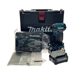 κκ MAKITA マキタ インパクトドライバ 未使用品 充電器・充電池2個・ケース付 コードレス式 40v TD002GRDX ブルー Sランク