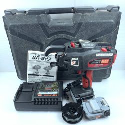 κκ MAX マックス リバータイア 充電器・充電池2個・ケース付 コードレス式 14.4v 使用感有 RB-399 レッド×ブラック Bランク