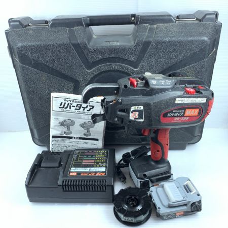  MAX マックス リバータイア 充電器・充電池2個・ケース付 コードレス式 14.4v 使用感有 RB-399 レッド×ブラック