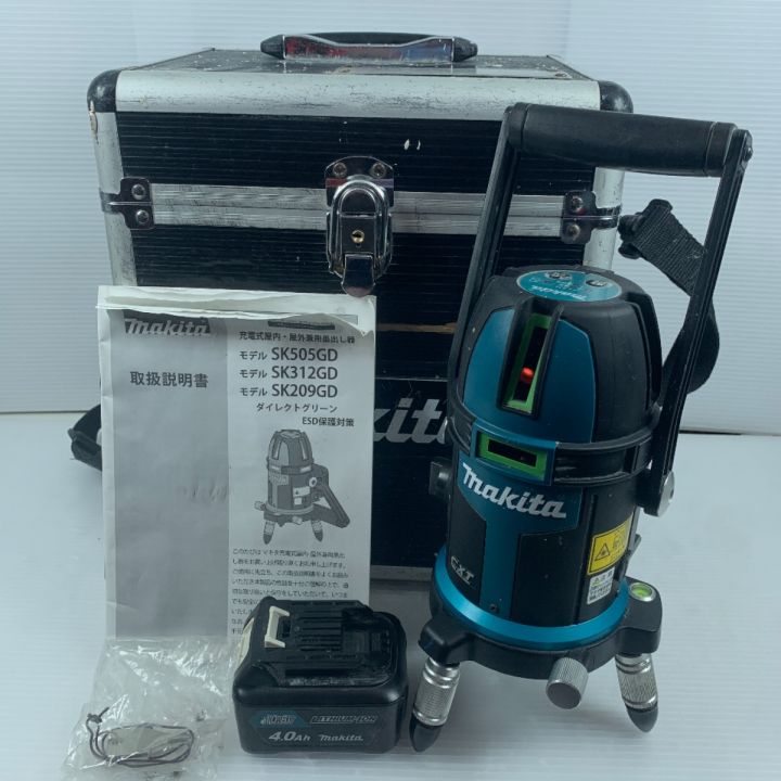 MAKITA マキタ レーザー墨出し器 充電池1個・ケース付 コードレス式 SK312GD グリーン｜中古｜なんでもリサイクルビッグバン