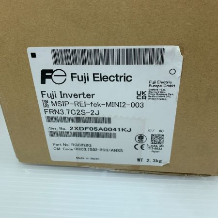  富士電機 インバーター　未使用品 程度A 箱・取説付 2XDF05A0041KJ FRENIC-Mini FRN3.7C2S-2J ネイビー