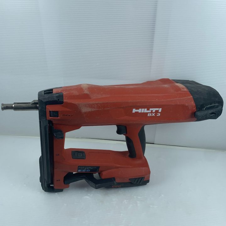 Hilti ヒルティ エア釘打ち 充電器・充電池2個・ケース付 コードレス式 21.6V 使用感有 BX3 レッド｜中古｜なんでもリサイクルビッグバン