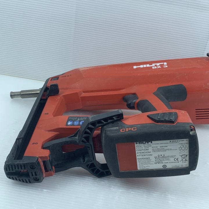 Hilti ヒルティ エア釘打ち 充電器・充電池2個・ケース付 コードレス式 21.6V 使用感有 BX3 レッド｜中古｜なんでもリサイクルビッグバン