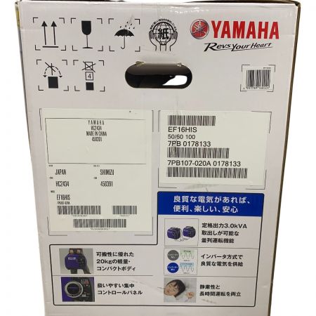  YAMAHA ヤマハ インバーター発電機　ブルー 未使用品 4サイクル EF16His ブルー Nランク