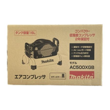  MAKITA マキタ コンプレッサー 未開封品 箱付 コード式 16L 100v AC500XGB ブラック