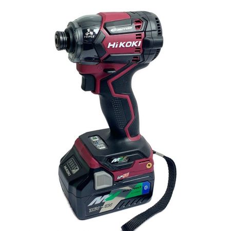  HiKOKI ハイコーキ インパクトドライバ  未使用品 充電器・充電池2個・ケース付 コードレス式 36v WH36DC レッド