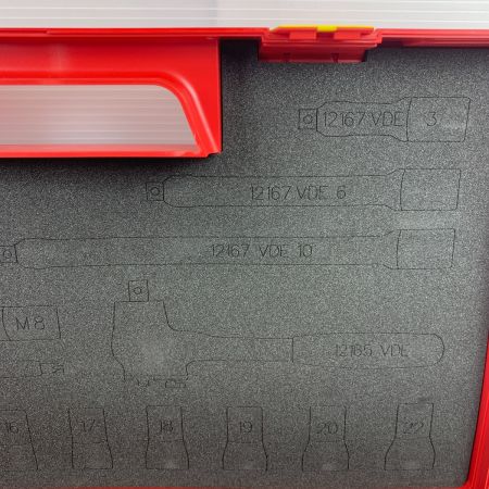  STAHLWILLE スタビレー ツールセット 付属品完備  3/8SQ絶縁ソケットセット 12171/19/4VDE レッド