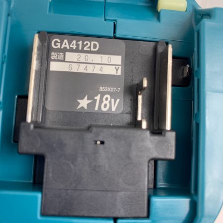  MAKITA マキタ ディスクグラインダー　未使用品 付属品完備 コードレス式 18v GA412DRGX ブルー