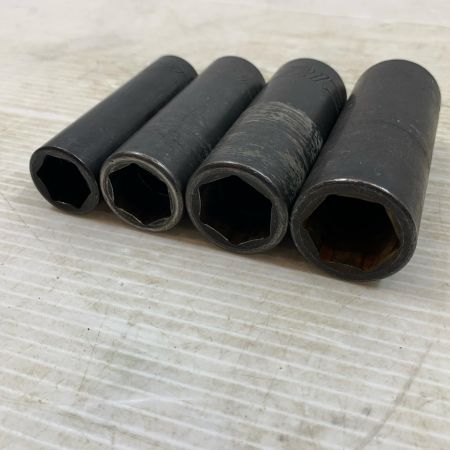  Snap-on スナップオン ハンドツール ソケット 22,21,19,17 ４個セット SHMM ブラック