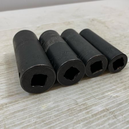  Snap-on スナップオン ハンドツール ソケット 22,21,19,17 ４個セット SHMM ブラック