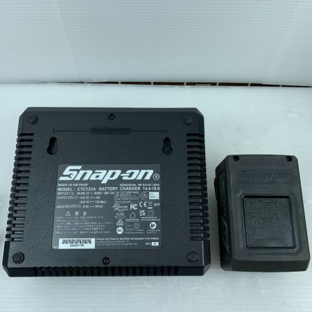  Snap-on スナップオン インパクトレンチ 充電器・充電池2個付 コードレス式 18v シリアル不明 CT9080J イエロー
