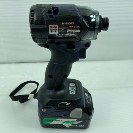  HiKOKI ハイコーキ インパクトドライバ  未使用品　付属品完備 コードレス式 36v WH36DC ブルー
