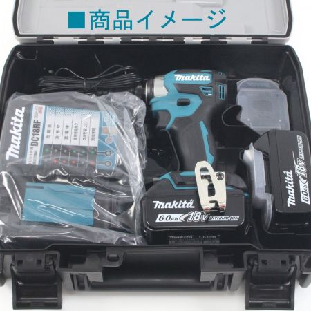  MAKITA マキタ インパクトドライバ 未使用品 充電器・充電池2個・ケース付 コードレス式 18v TD173DRGX ブルー