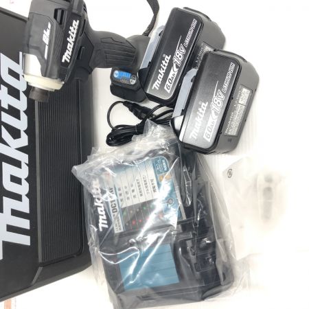 ДД MAKITA マキタ インパクトドライバ 充電器・充電池2個・ケース付 コードレス式 18v 399207 18V/6.0.Ah TD172DRGX ブラック