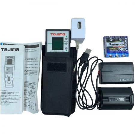  TAJIMA タジマ レーザー墨出し器 充電器・充電池2個・ケース付 美品 受光器 三脚付 ZEROBLS-KJC ブラック