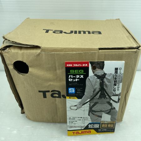  TAJIMA タジマ 【未使用品】安全帯　ハーネスGS Sサイズ 黒 蛇腹 ダブルランヤード L8 セット A1GSSJR-WL8BK