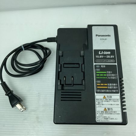 ДД Panasonic パナソニック ドライバドリル 充電器・充電池1個付 コードレス式 18v サビ有 EZ74A2 ブラック