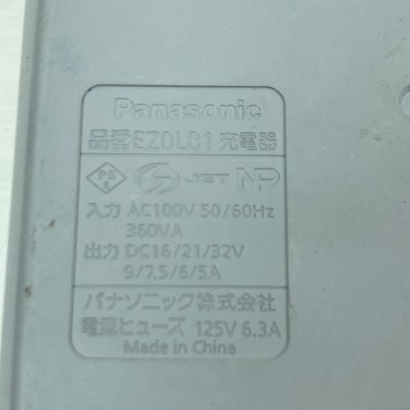 ДД Panasonic パナソニック ドライバドリル 充電器・充電池1個付 コードレス式 18v サビ有 EZ74A2 ブラック