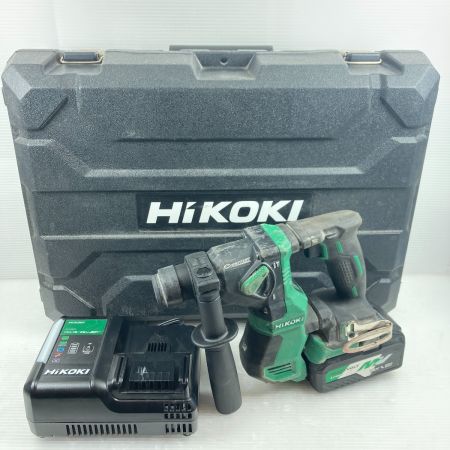  HiKOKI ハイコーキ ハンマドリル  充電器・充電池1個・ケース付 コードレス式 18v DH18DPA グリーン