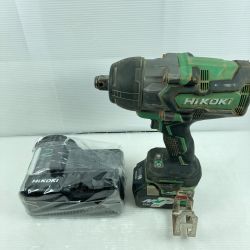 κκ HiKOKI ハイコーキ インパクトレンチ  充電器・充電池1個 コードレス式  キズ・ヨゴレ有 WR36DA グリーン Cランク