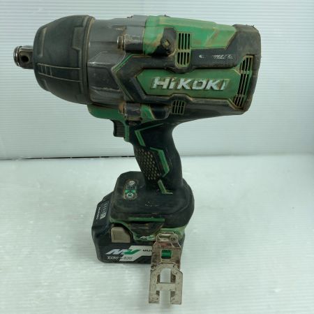  HiKOKI ハイコーキ インパクトレンチ  充電器・充電池1個 コードレス式  キズ・ヨゴレ有 WR36DA グリーン