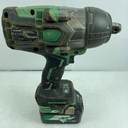  HiKOKI ハイコーキ インパクトレンチ  充電器・充電池1個 コードレス式  キズ・ヨゴレ有 WR36DA グリーン