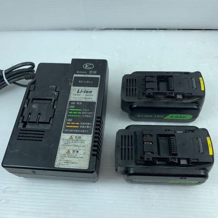  空研工業 インパクトレンチ 充電器・充電池3個付 コードレス式 18v 使用感有 KW-E190pro グリーン×ブラック