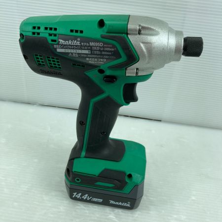  MAKITA マキタ インパクトドライバ  充電器・充電池2個・ケース・取説付 コードレス式 14.4v M695D グリーン