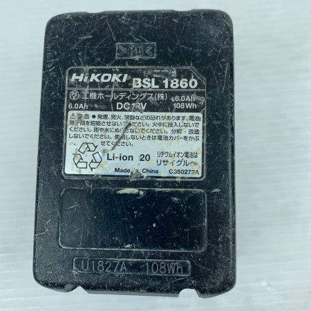  HiKOKI ハイコーキ インパクトドライバ  充電池1個付 コードレス式 18v WH18DB グリーン